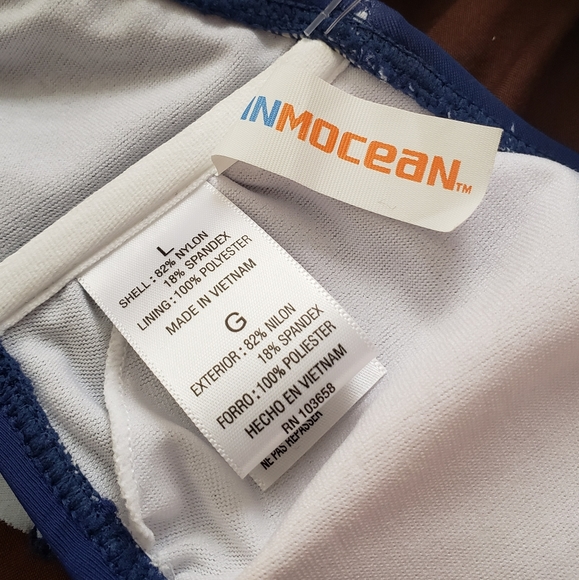 SOLD Girls Lg Bikini Top Red white Blue Stars USA - Picture 5 of 5